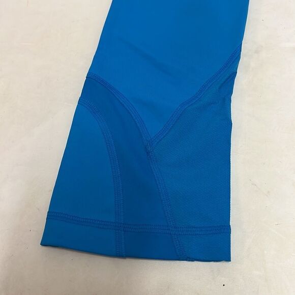 Lululemon Run Inspire Crop II Beach Blanket Blue Wee Are From Space Aqua C34 - Picture 4 of 8